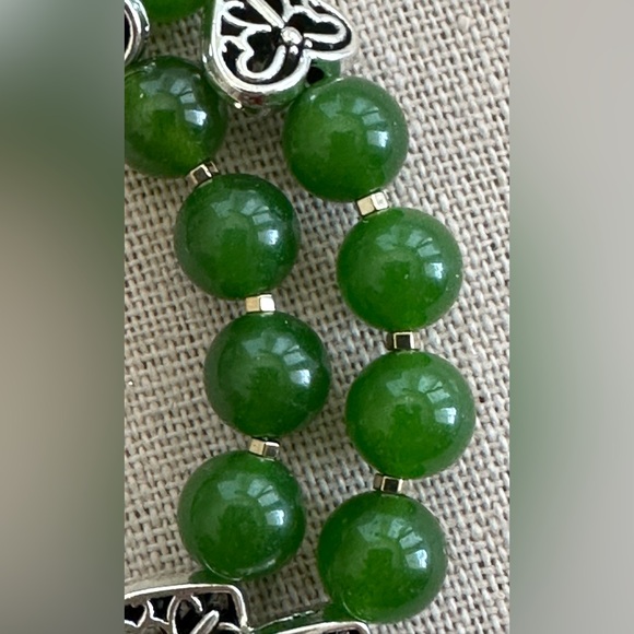 34 inch Agate Gemstone bead Necklace NWOT - Picture 11 of 14